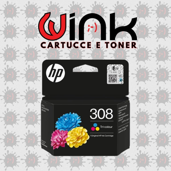 HP308 2ml- Cartuccia inkjet Colore Originale, HP 7FP20UE Cartuccia Inchiostro Originale 308 neroper stampanti HP ENVY 6110e All in One. Compatibile con 7FP2UE. Codice cartuccia: 308C.