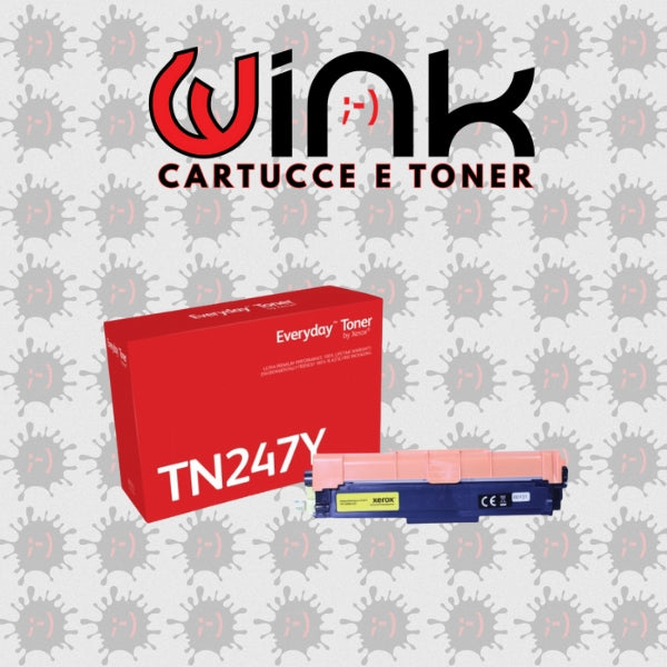TN247Y 2.3K - Toner Premium XEROX EVERYDAY Yellow per Brother DCP L3550CDW, HL L3210CW, L3230CDW, L3270CDW, MFC L3730CDN, L3750CDW, L3770CDW. 2300 pagine