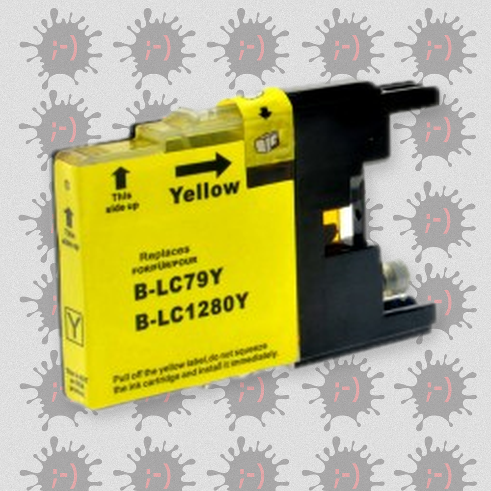 LC1240Y 10ml - Cartuccia inkjet Compatibile Giallo per Brother Mfc J6510DW, J6910DW, J430W, J625DW, J825DW. Compatibile