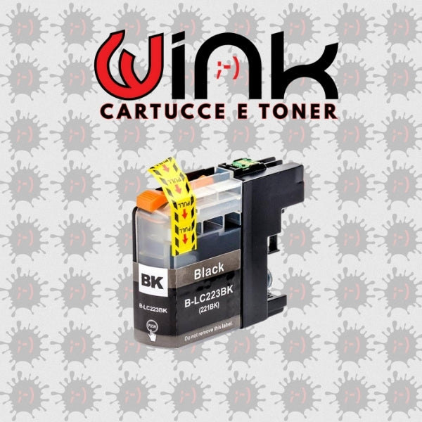LC223BK 20ML BLACK Compatibile per Brother J4620, 4420,J4625,J5625,J4120,J5320,J5720.