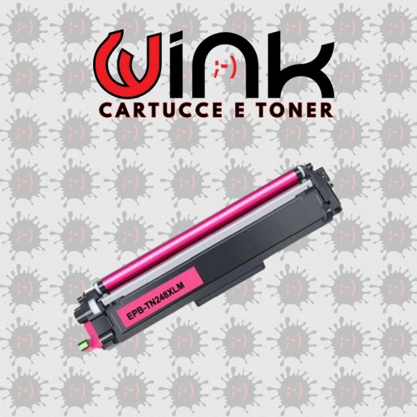 TN248XLM 2.3K – Toner di ricambio Magenta Alta Capacità XL Premium per Brother DCP L3560CDW, HL L3220CW, MFC L3740CDWE. Stampa fino a 2.300 pagine al 5% di copertura.