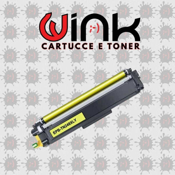 TN248XLY 2.3K – Toner di ricambio Yellow Alta Capacità XL Premium per Brother DCP L3560CDW, HL L3220CW, MFC L3740CDWE. Stampa fino a 2.300 pagine al 5% di copertura.