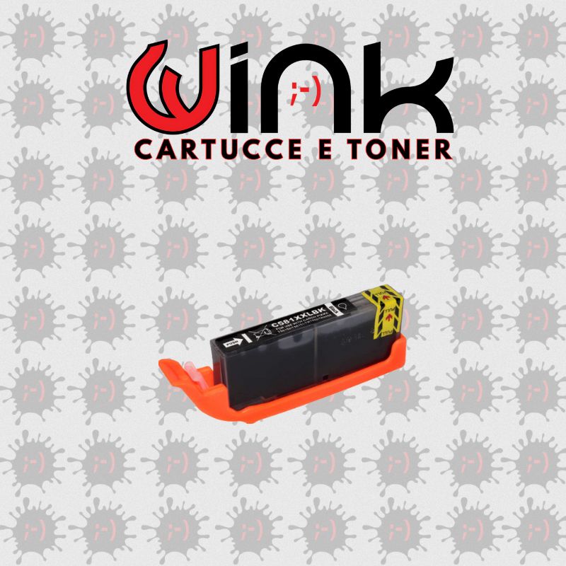 581XXL BK 12ML Cartuccia inkjet CLI - 581XL BK colore black COMPTIBILE per Canon PIXMA TS6150 - TS6151 - TS8150 - TS8151 - TS8152 - TS9150.