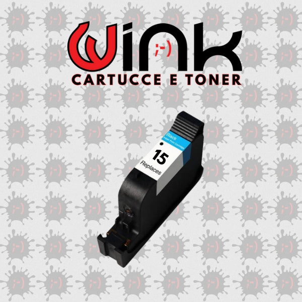 C6615D- 42ml Cartuccia Compatibile HP Desk Jet 810C/813C/825C/840C-Nera