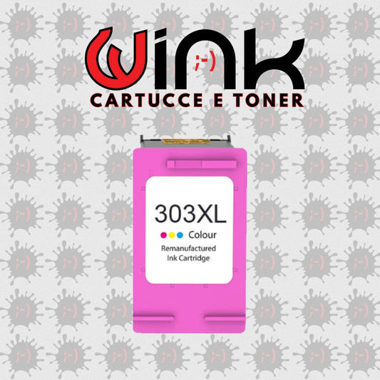 HPT6N03AE(303XL) COL 18ML- Cartuccia/Testina Colori di Ricambio "Mostra Livelli Inchiostro" Compatibile con HP ENVY PHOTO 6220, 6230, 6255, 7130 All In One, 7134, 7155, 7830, 7855