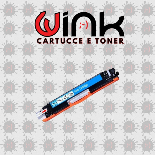 CE311A 1K - Toner rigenerato Ciano con chip in dotazione per HP Laserjet Pro CP1025, CP1025NW. Stampa fino a 1.000 pagine al 5% di copertura.