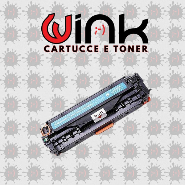CF211A 1.8K- 131X - Toner di Ricambio Ciano con chip in dotazione per HP Pro 200 color M251nw,M251MFP ,M276nw 1.8K #131A