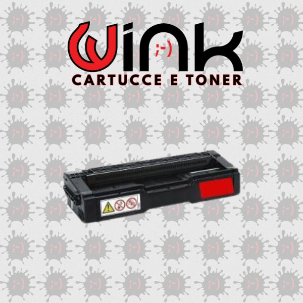 407545 1.6K- Toner di ricambio Magenta con chip in dotazione per Ricoh Aficio C250SF, C250DN. Stampa fino a 1.600 pagine al 5% di copertura.