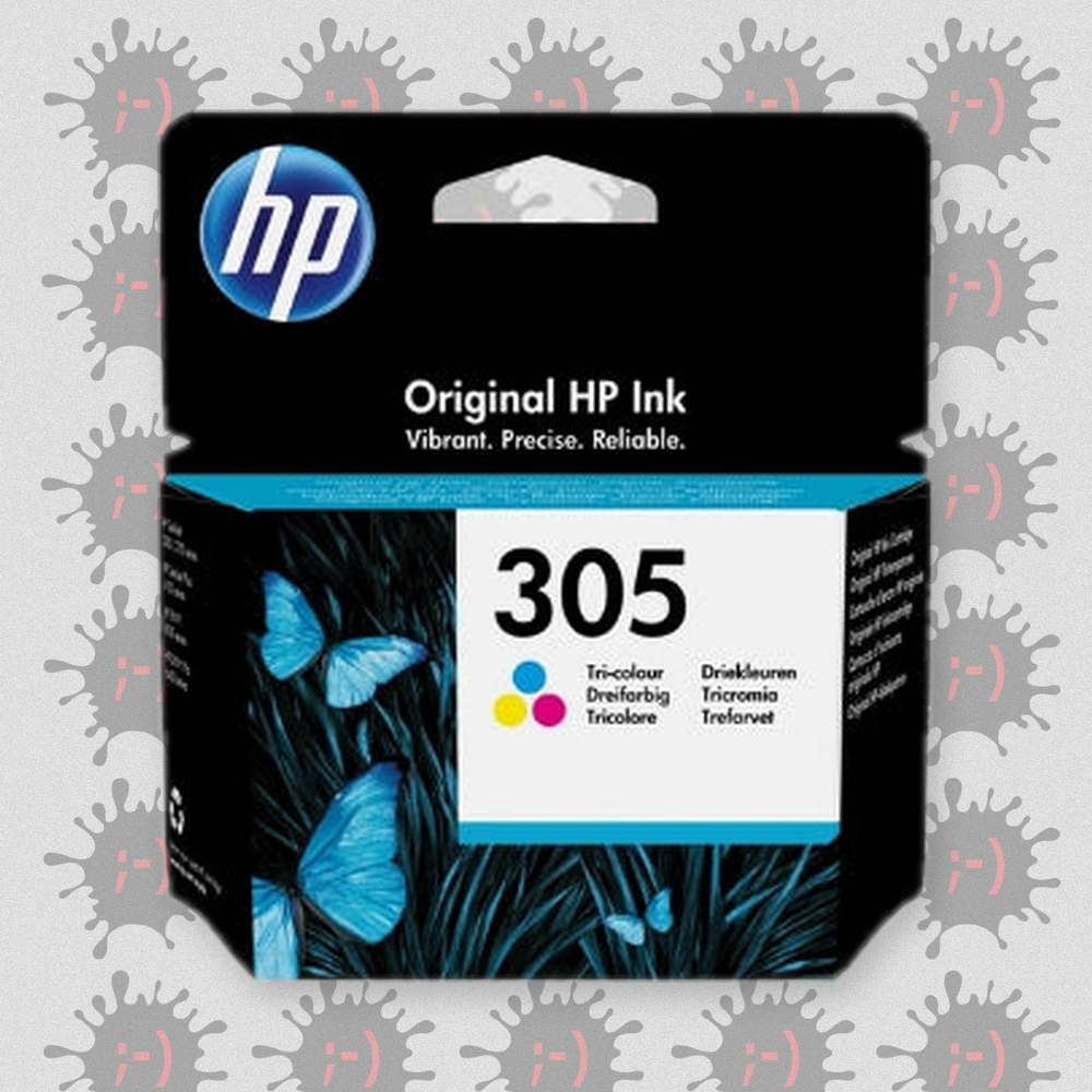 HP305COL 1,8ML – Cartuccia inkjet colore Originale, per stampanti HP DESKJET 1255, DESKJET PLUS 4140 AIO, ENVY 6052 AIO,