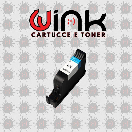 51645A 42ml - Cartuccia Rigenerata HP Desk Jet 710C/720C/820C-Nera