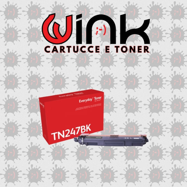 TN247BK 3K - Toner Premium XEROX EVERYDAY nero per Brother DCP L3550CDW, HL L3210CW, L3230CDW, L3270CDW, MFC L3730CDN, L3750CDW, L3770CDW. 3000 pagine