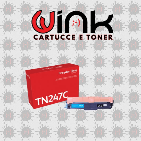 TN247C 2.3K - Toner Premium XEROX EVERYDAY Ciano per Brother DCP L3550CDW, HL L3210CW, L3230CDW, L3270CDW, MFC L3730CDN, L3750CDW, L3770CDW. 2300 pagine