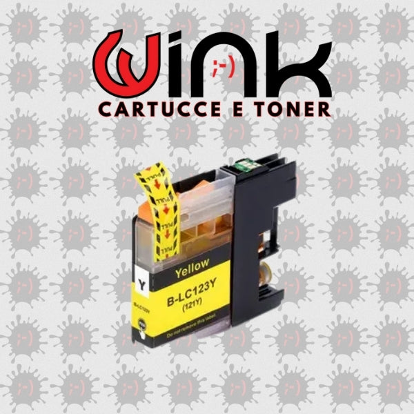 LC123Y 10ML GIALLO for DCP-J4110W,J752DW,MFC-J4410,J4510,J4610,J4710,J870DW