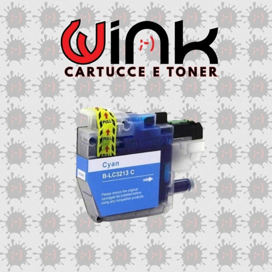 LC3213C - Cartuccia inkjet di ricambio con chip ciano per Brother DCP J772DW, MFC J890DN. Compatibile con LC - 3213C. Codice Cartuccia LC - 3213C.