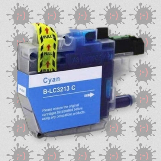 LC3213C - Cartuccia inkjet di ricambio con chip ciano per Brother DCP J772DW, MFC J890DN. Compatibile con LC - 3213C. Co