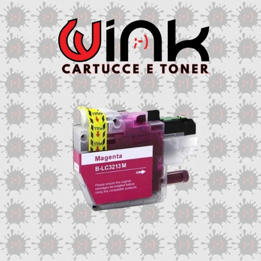 LC3213M - Cartuccia inkjet di ricambio con chip magenta per Brother DCP J772DW, MFC J890DN. Compatibile con LC - 3213M. Codice Cartuccia LC - 3213M.