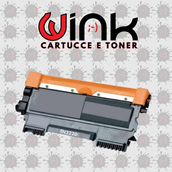 TN2220 2.6K - Toner di Ricambio Nero per Brother HL 2240D, 2250DN, Mfc 7460DN, 7360N, 7860DW. Stampa fino a 2.600 pagine al 5% di copertura.