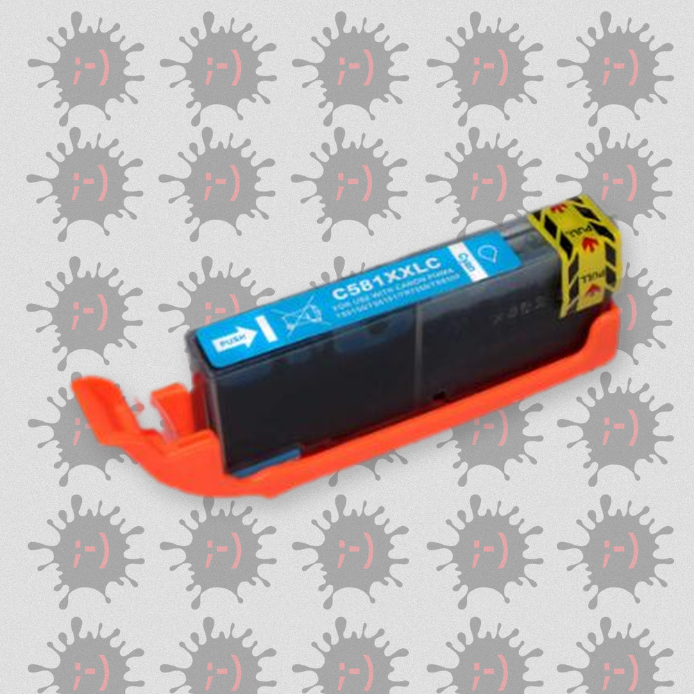 581XXLC 12ML Cartuccia inkjet CLI - 581XL C colore ciano COMPTIBILE per Canon PIXMA TS6150 - TS6151 - TS8150 - TS8151 - 
