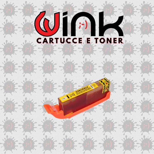 581XXLY 12ML Cartuccia inkjet CLI - 581XL Y colore giallo COMPTIBILE per Canon PIXMA TS6150 - TS6151 - TS8150 - TS8151 - TS8152 - TS9150.