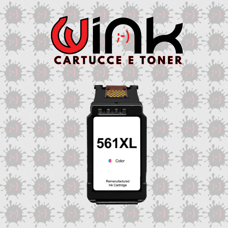 CL561XL 18ML – Cartuccia inkjet colori COMPATIBILE, per stampanti Canon PIXMA TS5350. Compatibile con 3712C006. Codice cartuccia: PG-560XL.