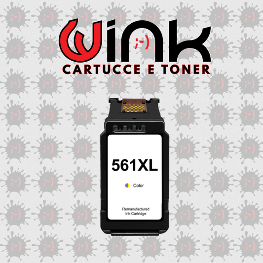 CL561XL 18ML – Cartuccia inkjet colori COMPATIBILE, per stampanti Canon PIXMA TS5350. Compatibile con 3712C006. Codice cartuccia: PG-560XL.