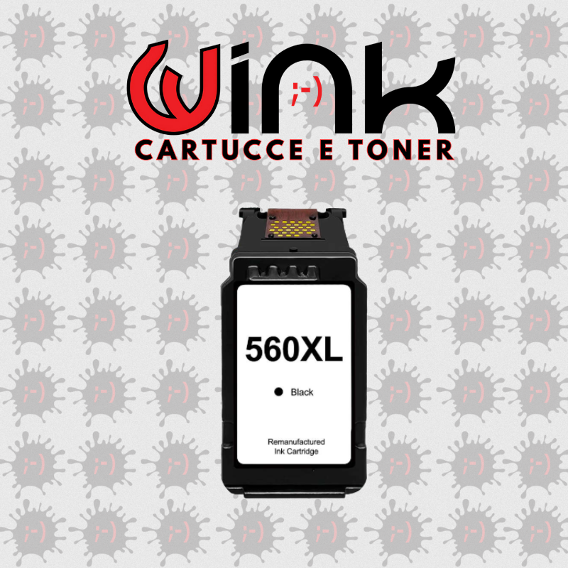 PG560XL 20ML – Cartuccia inkjet nero COMPATIBILE, per stampanti Canon PIXMA TS5350. Compatibile con 3712C006. Codice cartuccia: PG-560XL.