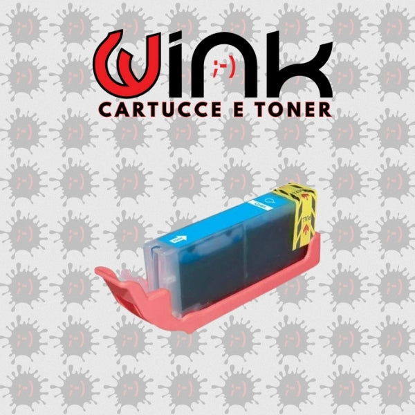 526C 10ml - Cartuccia inkjet Compatibile Ciano CON CHIP per Canon Pixma IP 4850, MG 5150, MG 5250, MG 6150, MG 8150. Compatibile con 4541B001. Codice Cartuccia CLI - 526C.