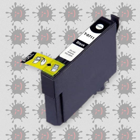 T0711 12ml -Cartuccia inkjet Compatibile Nero per Epson Multifunzione Stylus Sx 200, 205, 400, 400 WI FI, 405. Compatibi