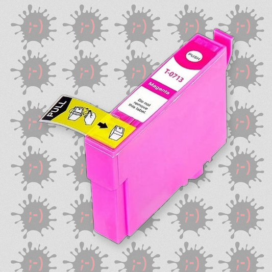 T0713 12ml -Cartuccia inkjet Compatibile Magenta per Epson Multifunzione Stylus Sx 200, 205, 400, 400 WI FI, 405. Compat