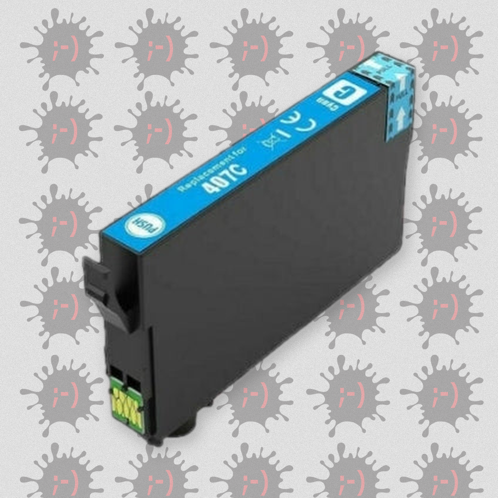 407XLC 26ML – Cartuccia inkjet di ricambio con chip CIANO per Epson WORKFORCE PRO WF4745. 1900PG.Compatibile con C13T07U