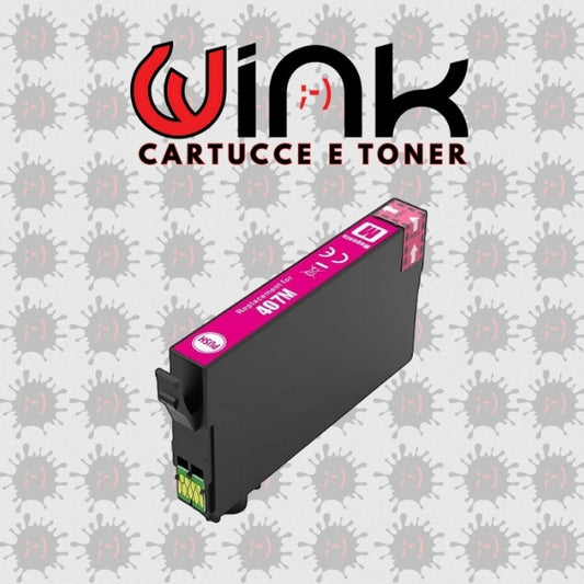 407XLM 26ML – Cartuccia inkjet di ricambio con chip MAGENTA per Epson WORKFORCE PRO WF4745. 1900PG.Compatibile con C13T07U340.