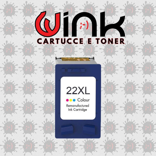 HP22XL 17ml - Cartuccia COMPATIBILE HP A COLORI Desk Jet 3920/3940/3944/PSC 1410XX #22 -ALTA CAPACITA'