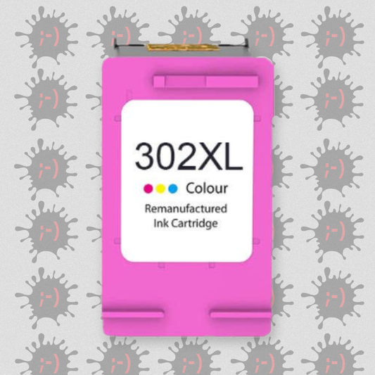 F6U67AE(302XL) CMY 18ML- Cartuccia/Testina Colori di Ricambio "Mostra Livelli Inchiostro" Compatibile con HP Deskjet 213