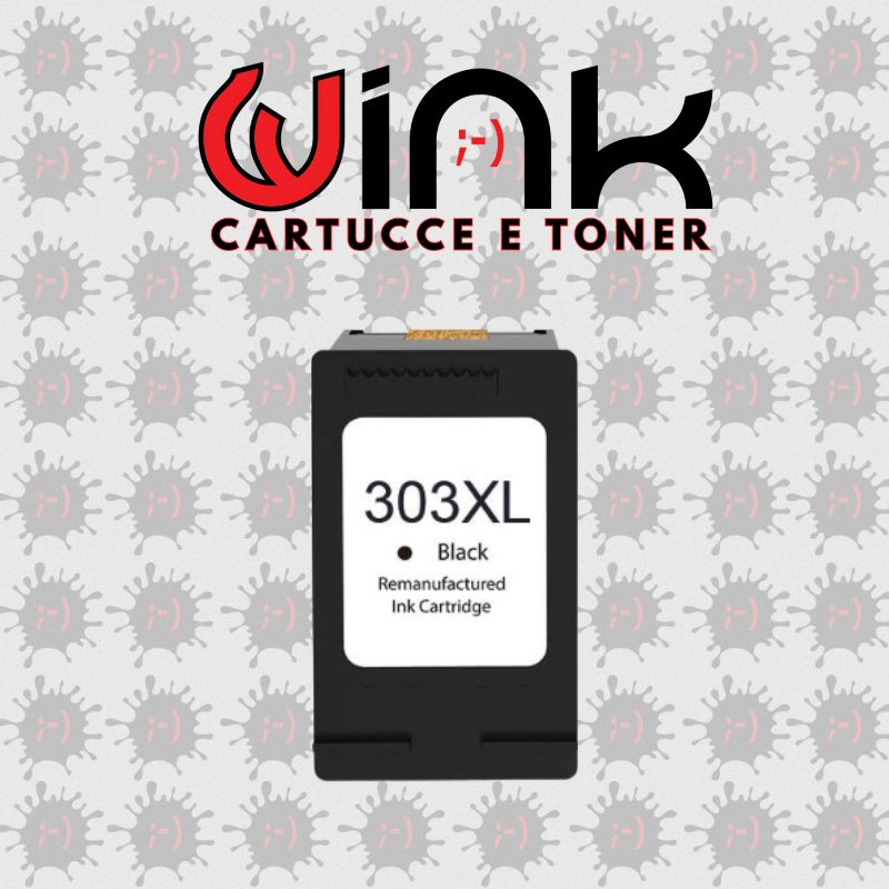 HPT6N04AE(303XL) BK 18ML- Cartuccia/Testina Nero di Ricambio "Mostra Livelli Inchiostro" Compatibile con HP: ENVY PHOTO 6220, 6230, 6255, 7130 All In One, 7134, 7155, 7830, 7855