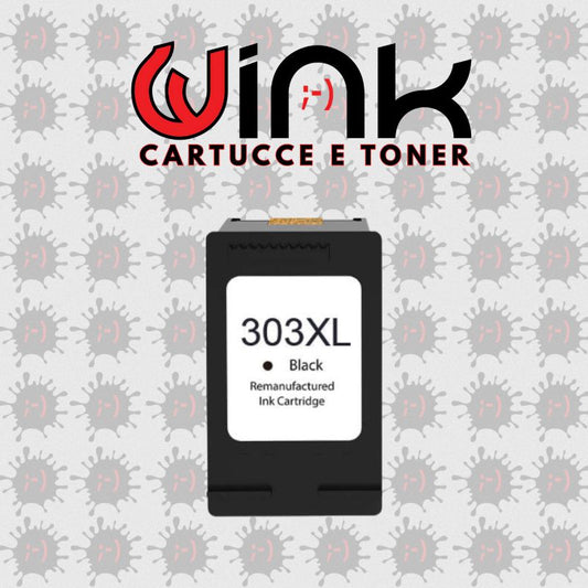 HPT6N04AE(303XL) BK 18ML- Cartuccia/Testina Nero di Ricambio "Mostra Livelli Inchiostro" Compatibile con HP: ENVY PHOTO 6220, 6230, 6255, 7130 All In One, 7134, 7155, 7830, 7855