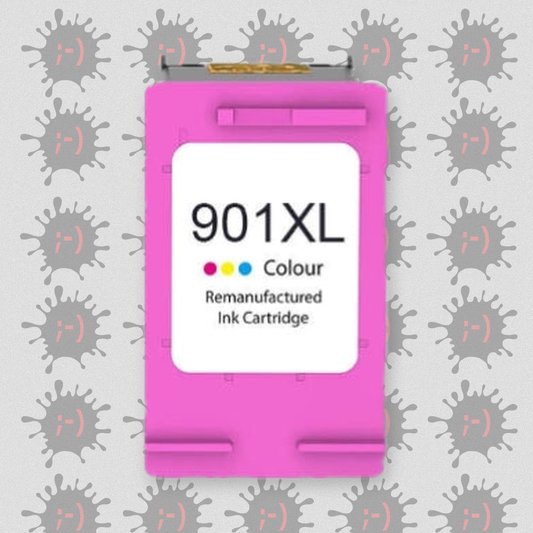 901 - 15ml - Cartuccia/Testina Colori di Ricambio "Mostra Livelli Inchiostro" Compatibile con HP Officejet J 4524, J 458