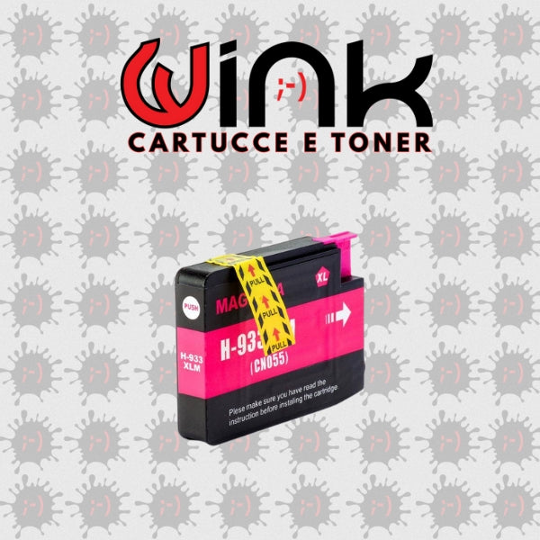 933XL 13ML - Compatibile MAGENTA per HP 6100,H611A,6700,6600,H711A,7110.#CN053AE