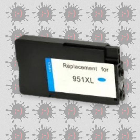 951XLC 28ml - Cartuccia inkjet Compatibile Ciano per HP Officejet PRO8100, 251DW. Codice Cartuccia 951XL Ciano.