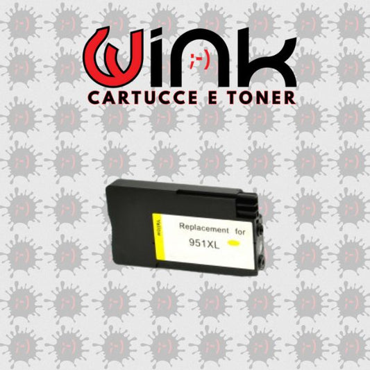 951XLY 28ml - Cartuccia inkjet Compatibile GIALLO per HP Officejet PRO8100, 251DW. Codice Cartuccia 951XL GIALLO.