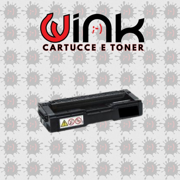 407543 2K- Toner di ricambio Nero con chip in dotazione per Ricoh Aficio C250SF, C250DN. Stampa fino a 2.000 pagine al 5% di copertura.